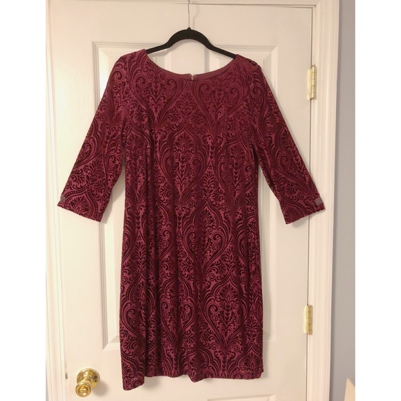 R&K Dresses & Skirts - Patterned Velour Dress